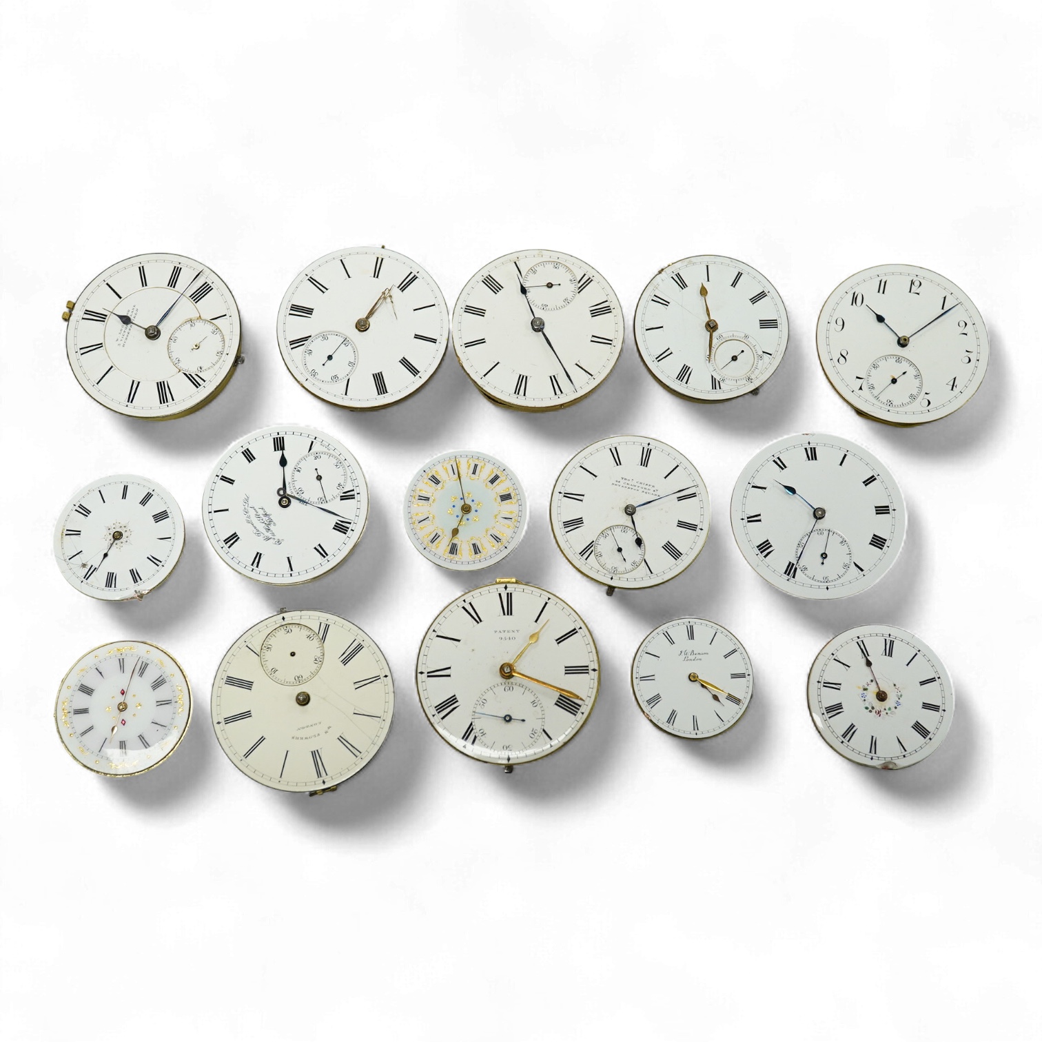 A small quantity of assorted mainly 19th century pocket and fob watch movements including Thomas Crispe of Bravington Sq. W. Lockwood of Huddersfield and William Flowers of London.